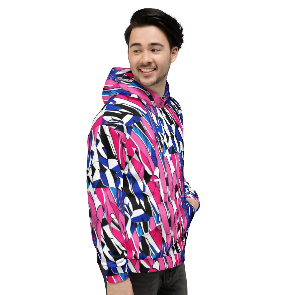 Neon Tailored Chaos on Hoodie — Right