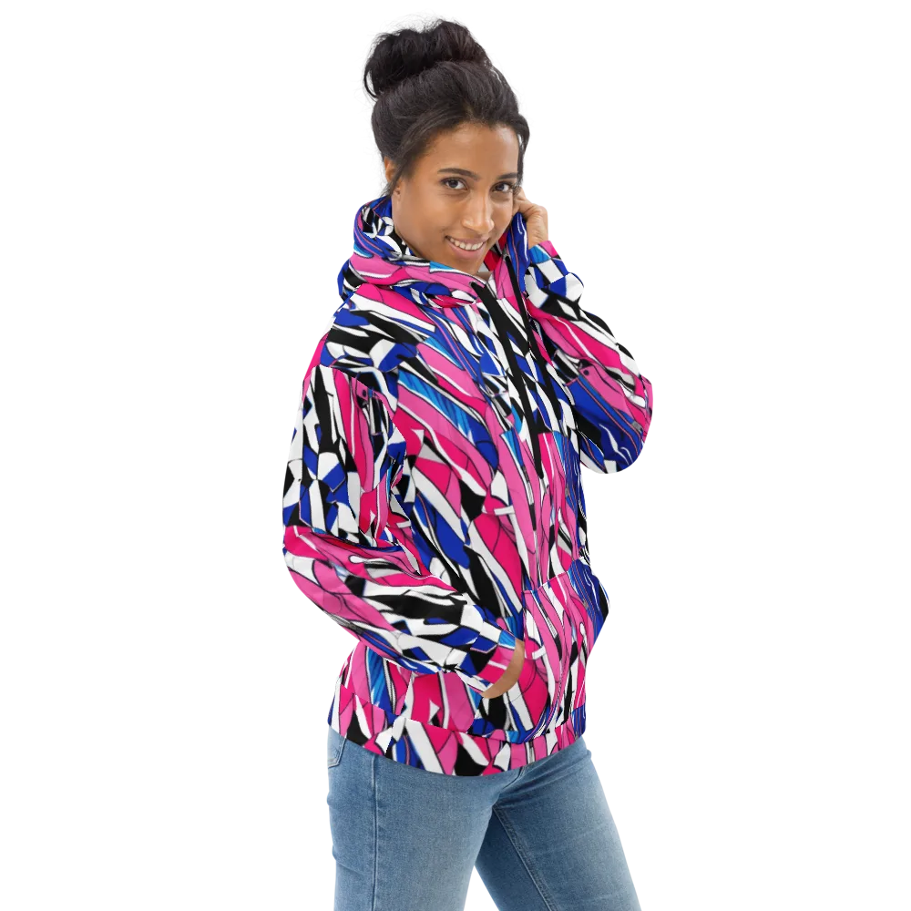 Neon Tailored Chaos on Hoodie — Right