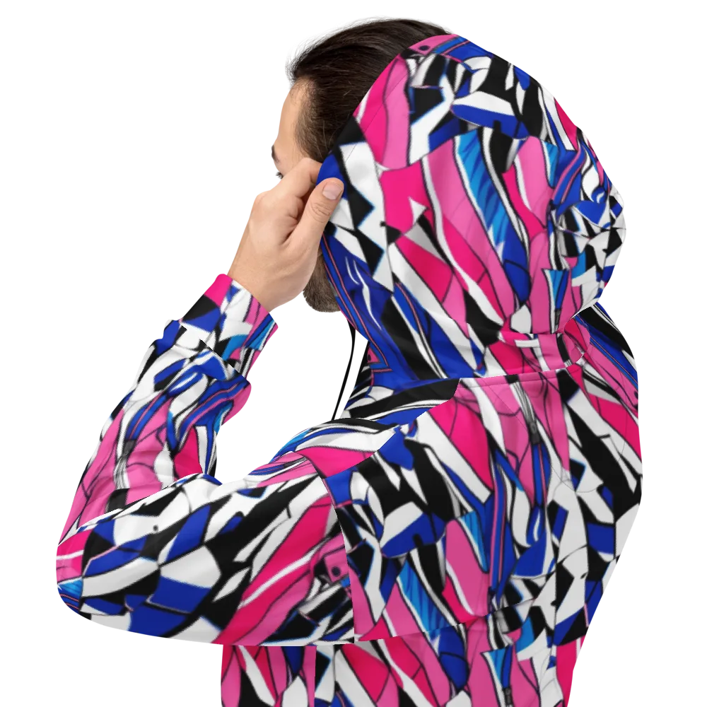 Neon Tailored Chaos on Hoodie — Back