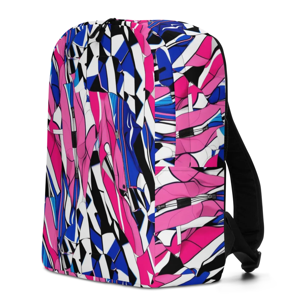 Neon Tailored Chaos on Minimalist Backpack — Left