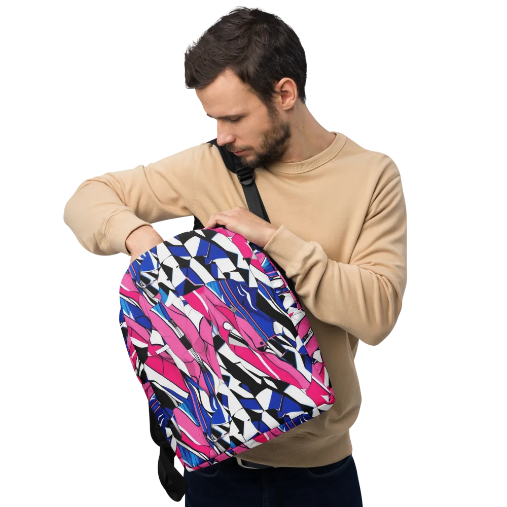 Neon Tailored Chaos on Minimalist Backpack — Front