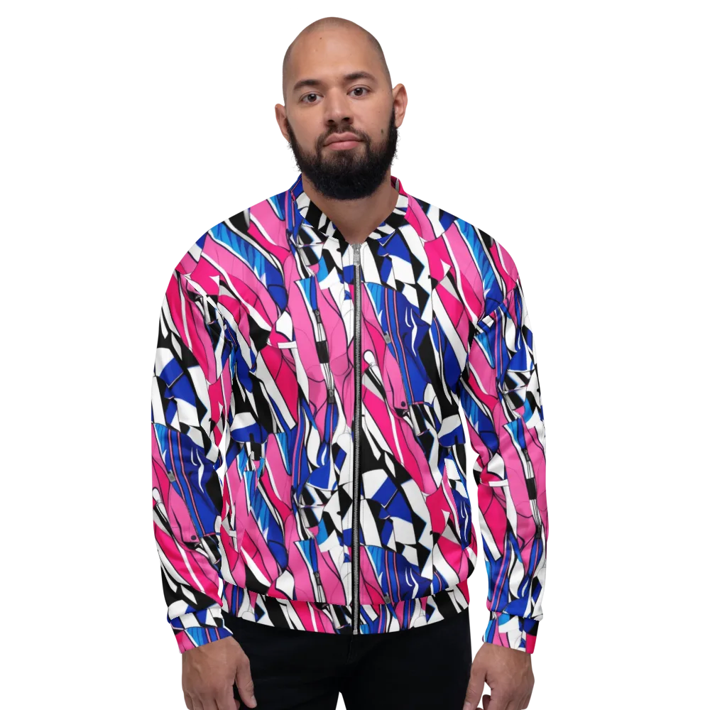 Neon Tailored Chaos on Bomber Jacket — Front