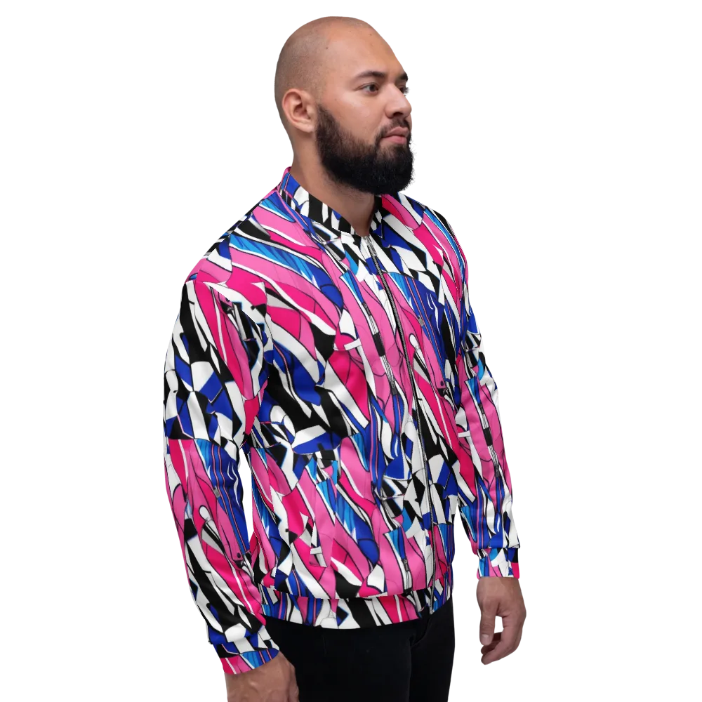 Neon Tailored Chaos on Bomber Jacket — Right