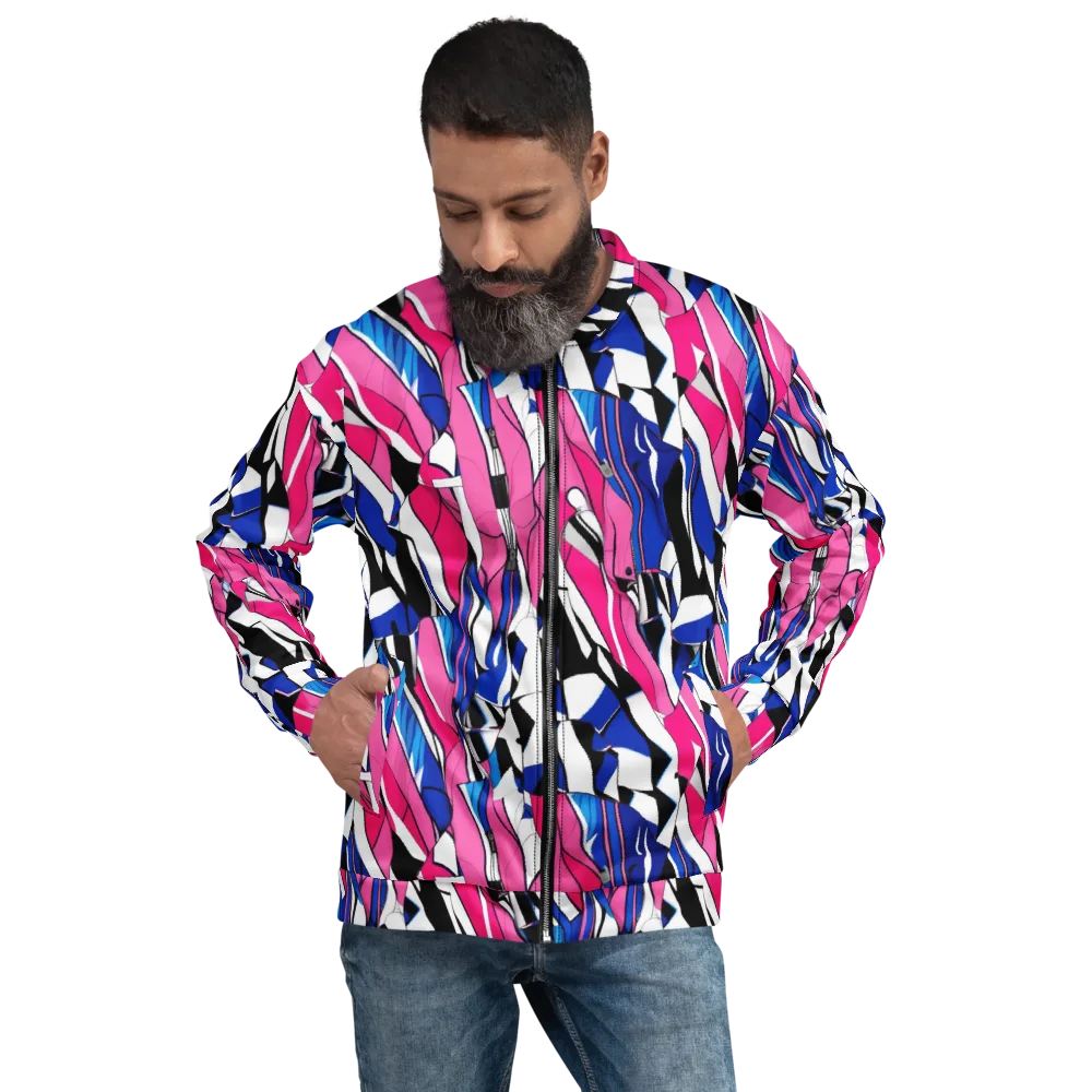 Neon Tailored Chaos on Bomber Jacket — Front