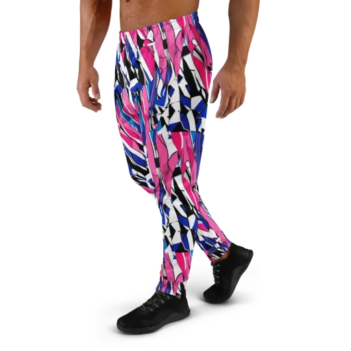 Neon Tailored Chaos on a Men's Joggers