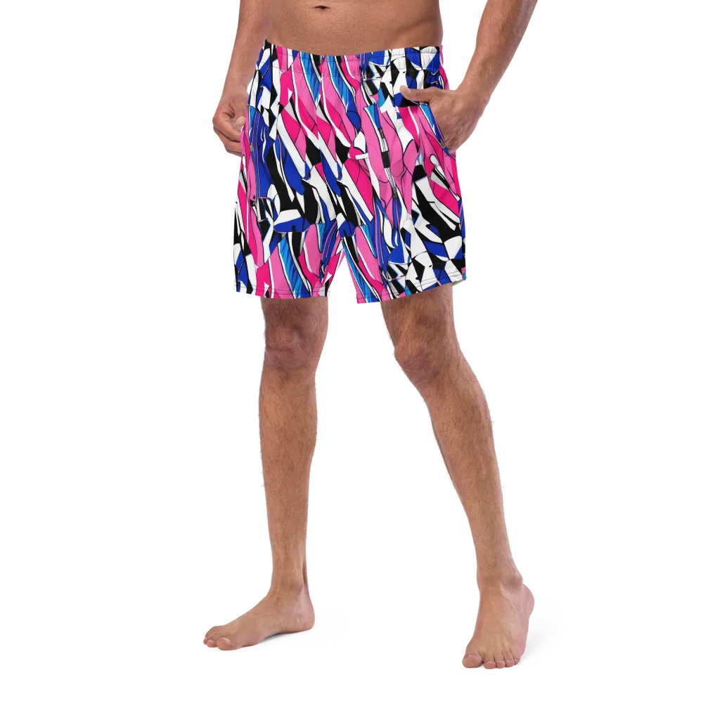 Neon Tailored Chaos on Swim Trunks — Left Front