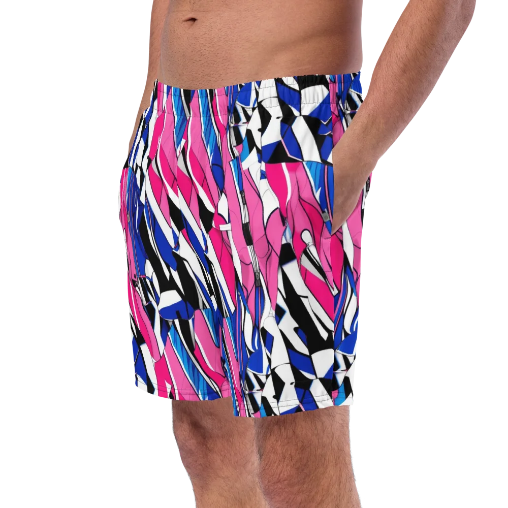 Neon Tailored Chaos on Swim Trunks — Left Front
