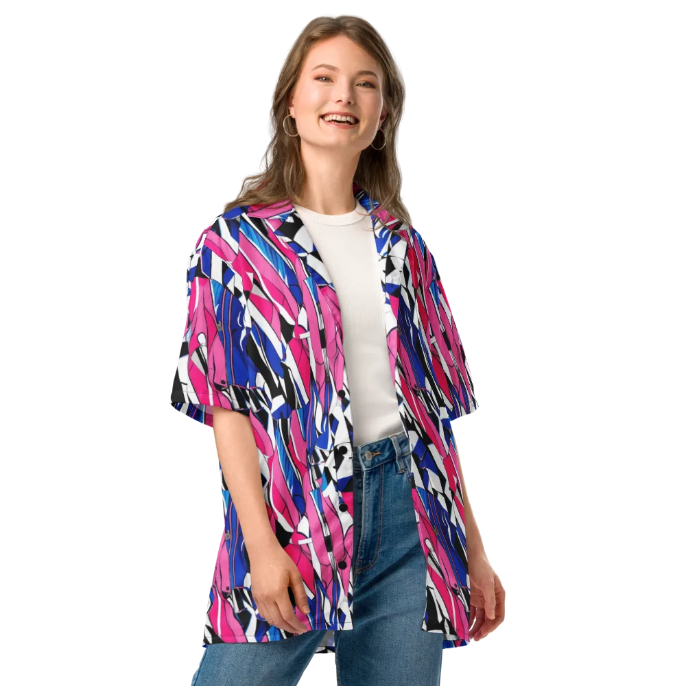 Neon Tailored Chaos on Button Shirt — Front