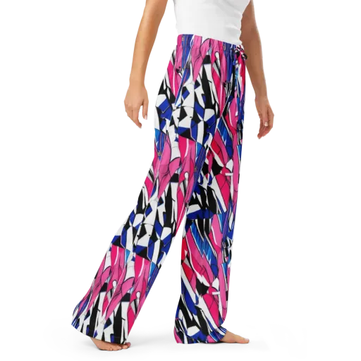 Neon Tailored Chaos on a Women's Pajama Pants