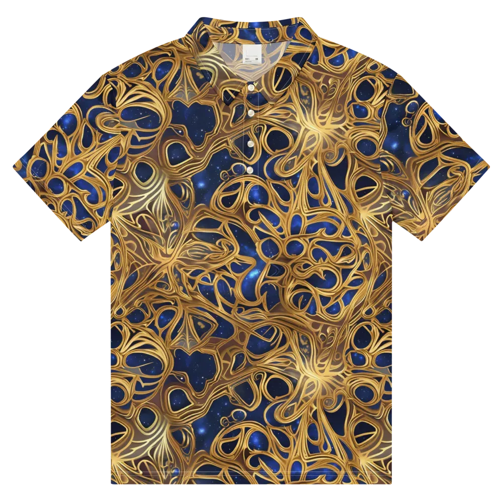 Astral Filigree on Men's Slim Fit Polo Shirt — Front