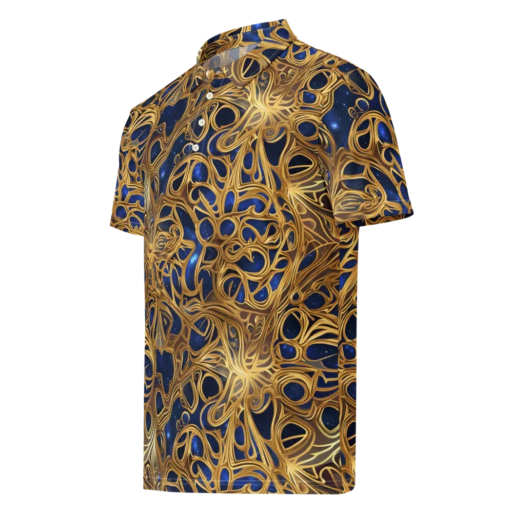 Astral Filigree on Men's Slim Fit Polo Shirt — Left Front