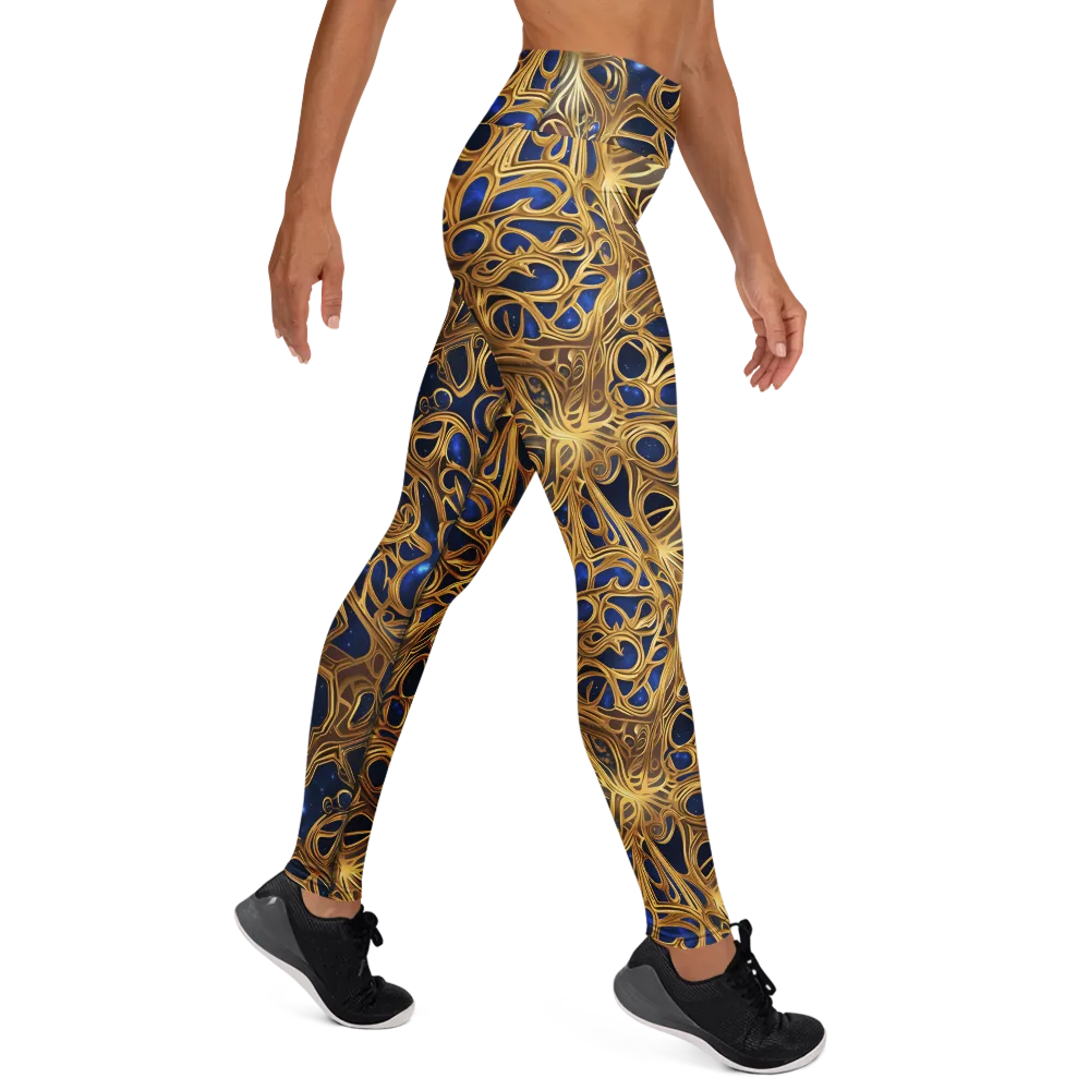 Astral Filigree on Yoga Leggings — Right