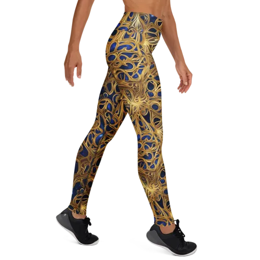 Astral Filigree on a Yoga Leggings