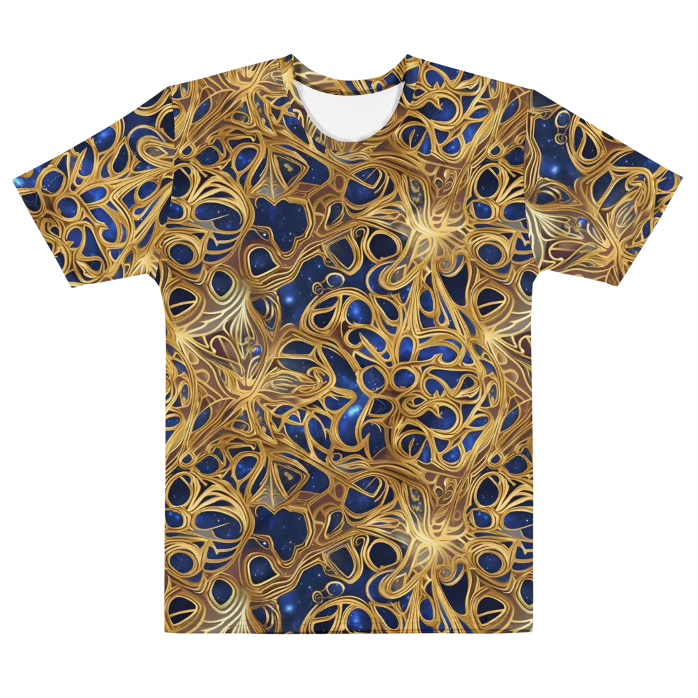 Astral Filigree on Men's Cotton Crew Neck T-Shirt — Front