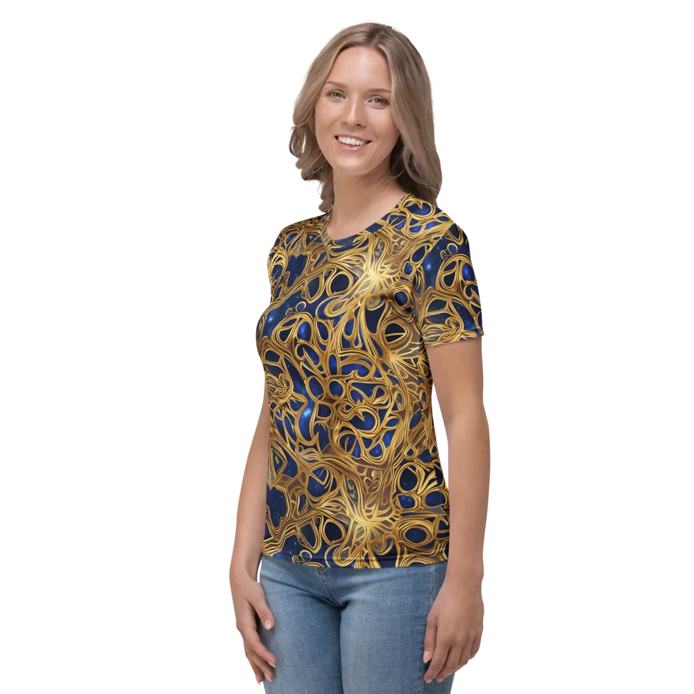 Astral Filigree on Women's Crew Neck T-Shirt — Left