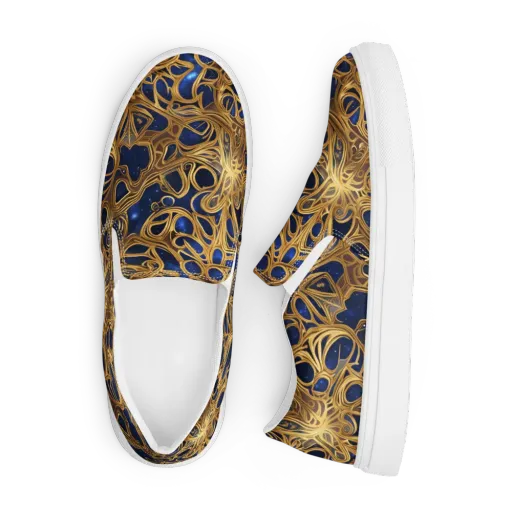 Astral Filigree on a Men's Slip-On Canvas Shoes