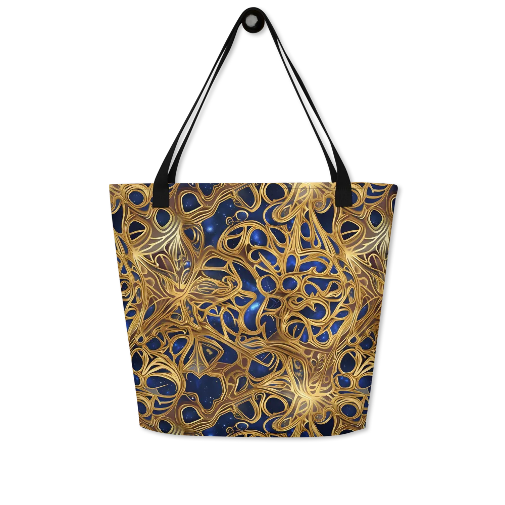 Astral Filigree on Large Tote Bag W/ Pocket — Front