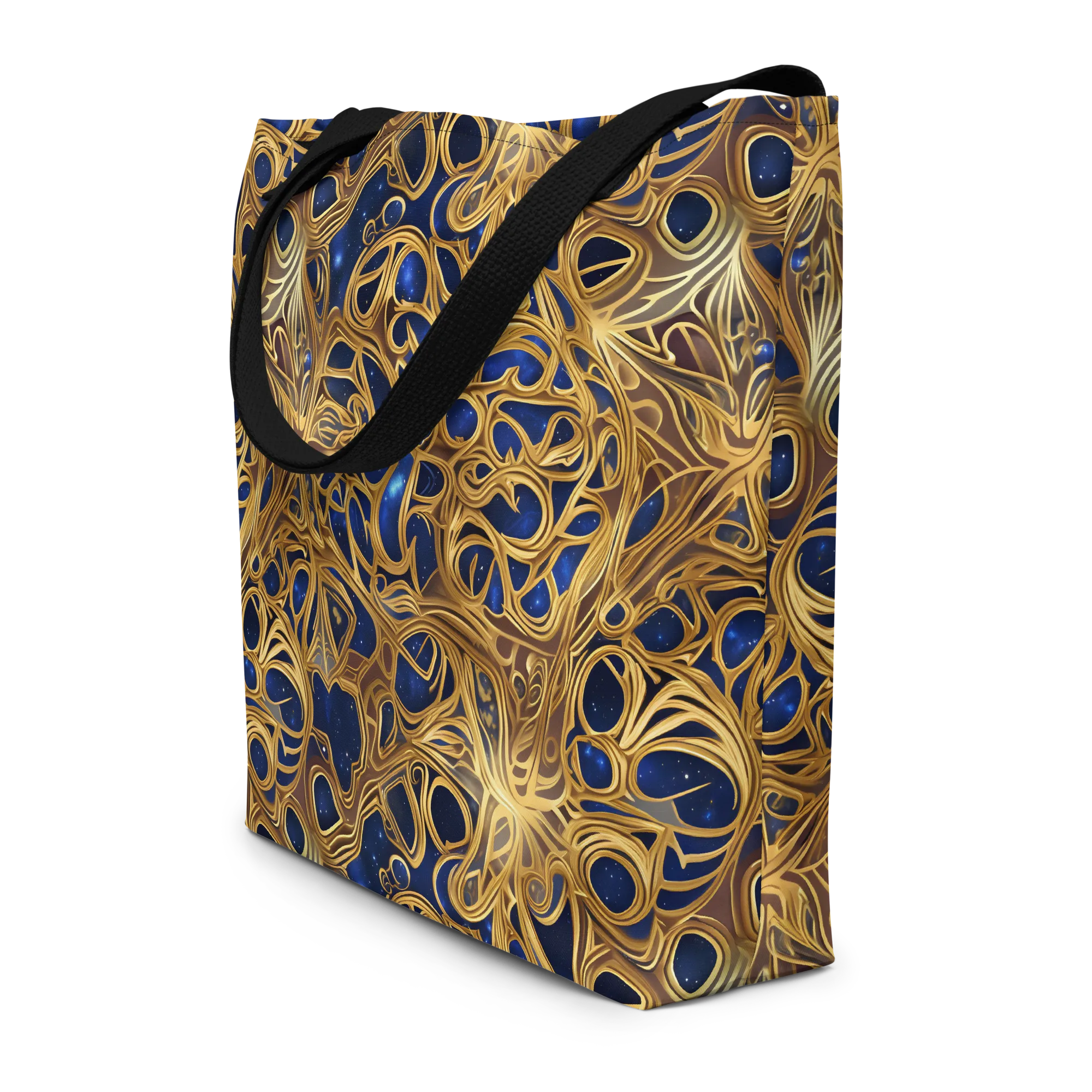 Astral Filigree on Large Tote Bag W/ Pocket — Front