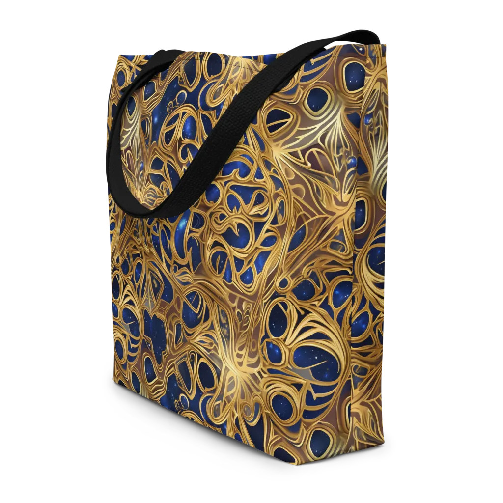 Astral Filigree on Large Tote Bag W/ Pocket — Front
