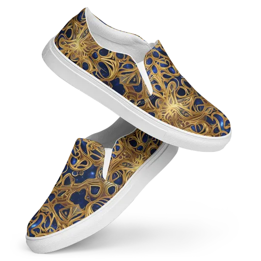 Astral Filigree on a Women's Slip-On Canvas Shoes