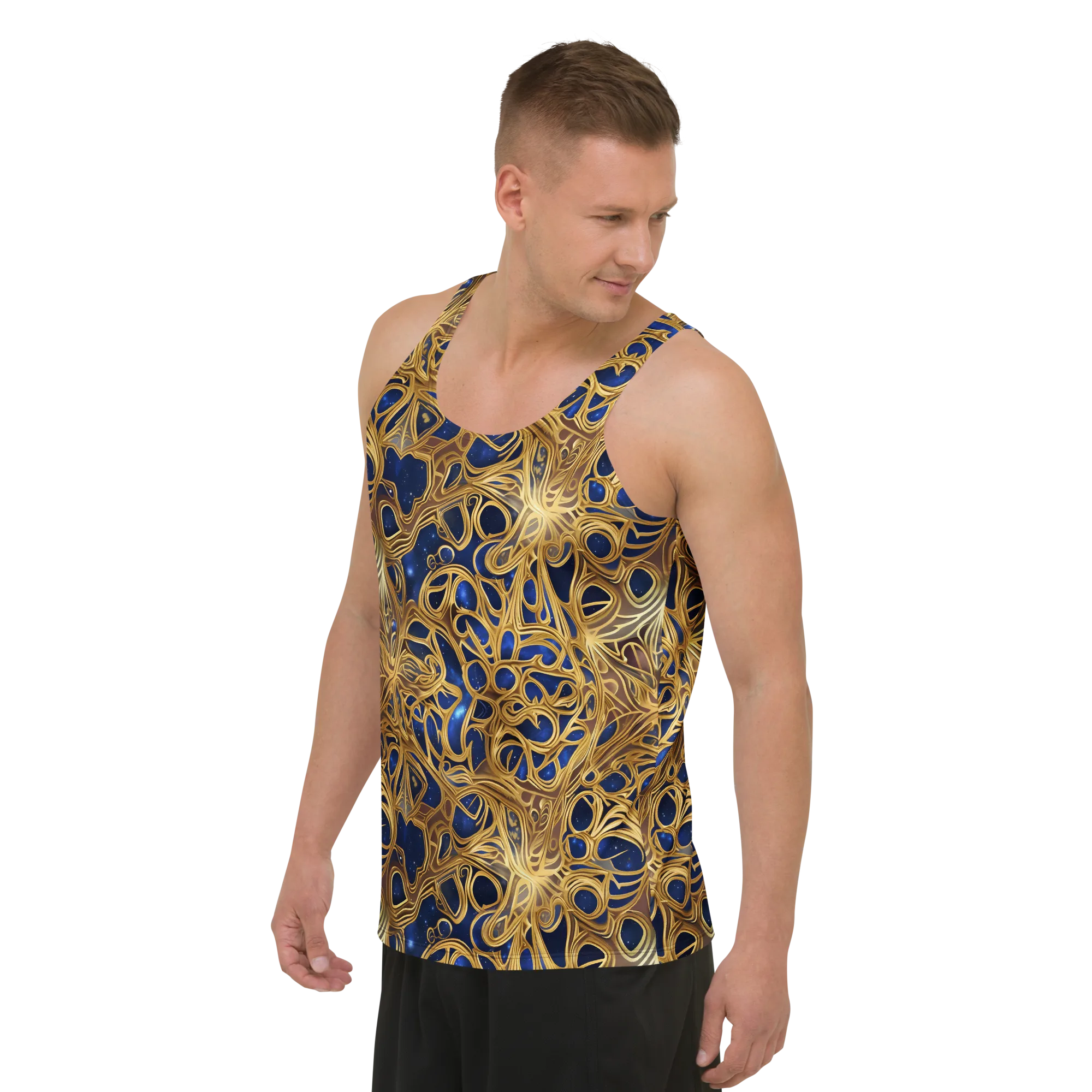 Astral Filigree on Men's Tank Top — Left Front