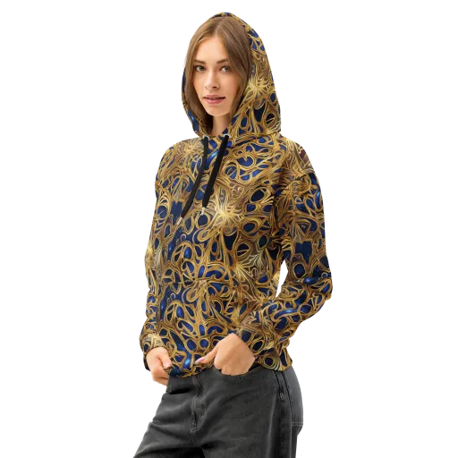 Astral Filigree on a Cotton Hoodie