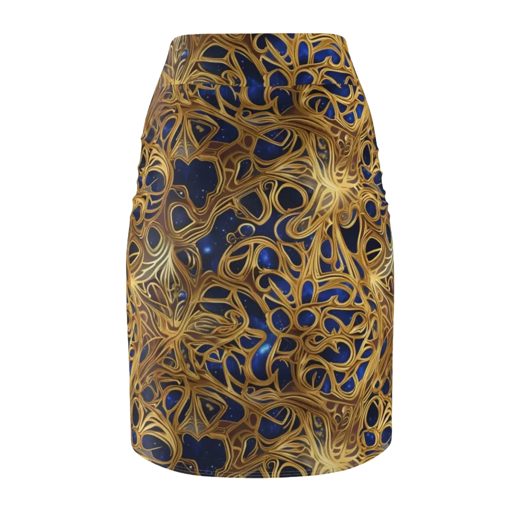 Astral Filigree on Pencil Skirt — Back