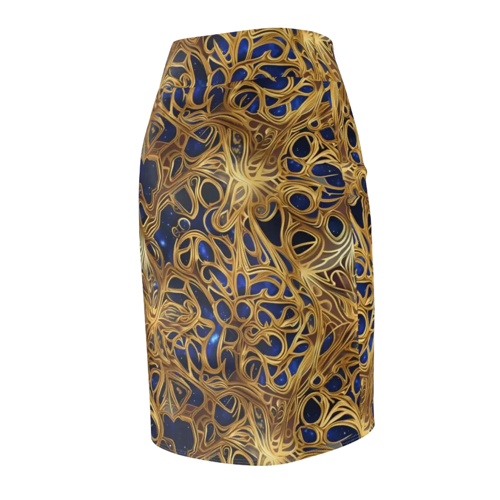 Astral Filigree on Pencil Skirt — Back Side