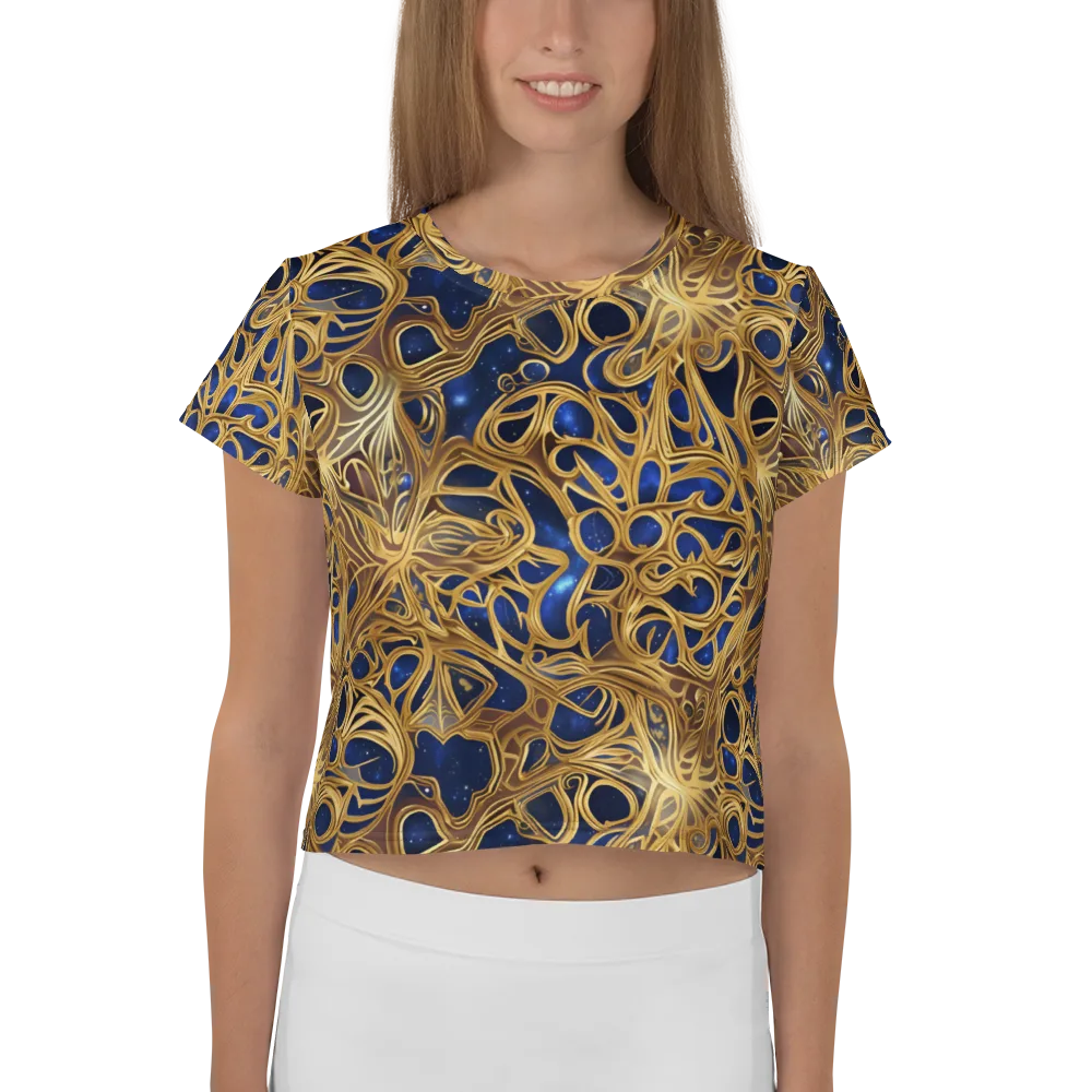 Astral Filigree on Crop Tee — Front