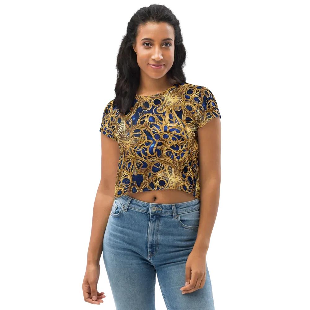 Astral Filigree on Crop Tee — Front