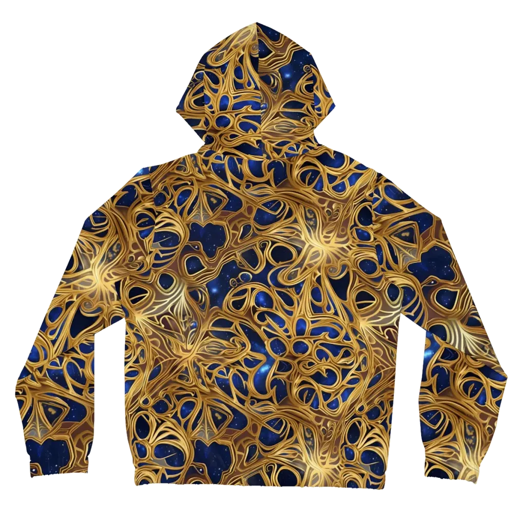 Astral Filigree on Women's Full-Zip Hoodie — Back