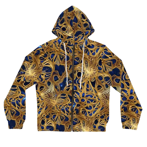 Astral Filigree on a Women's Full-Zip Hoodie