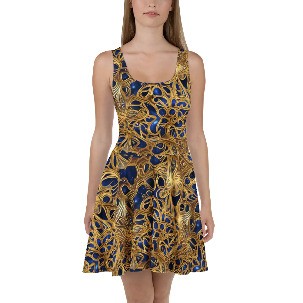 Astral Filigree on Skater Dress — Front