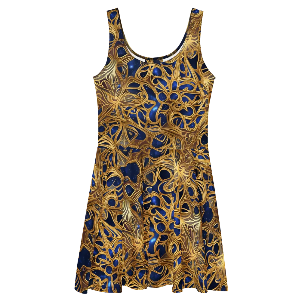 Astral Filigree on Skater Dress — Front