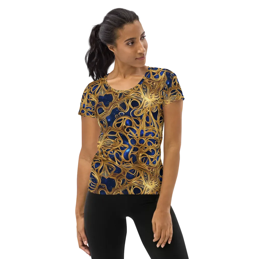 Astral Filigree on Women's Athletic T-Shirt — Front