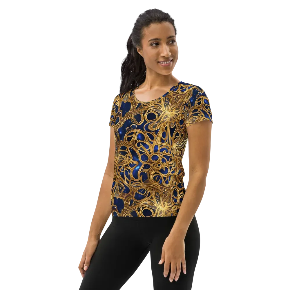 Astral Filigree on Women's Athletic T-Shirt — Left