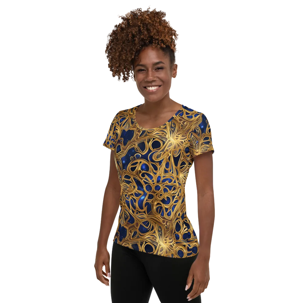 Astral Filigree on Women's Athletic T-Shirt — Left