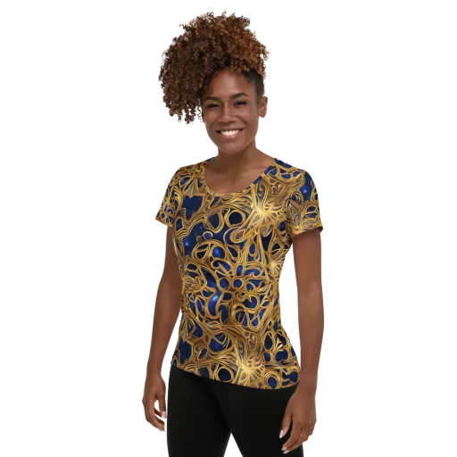 Astral Filigree on a Women's Athletic T-Shirt