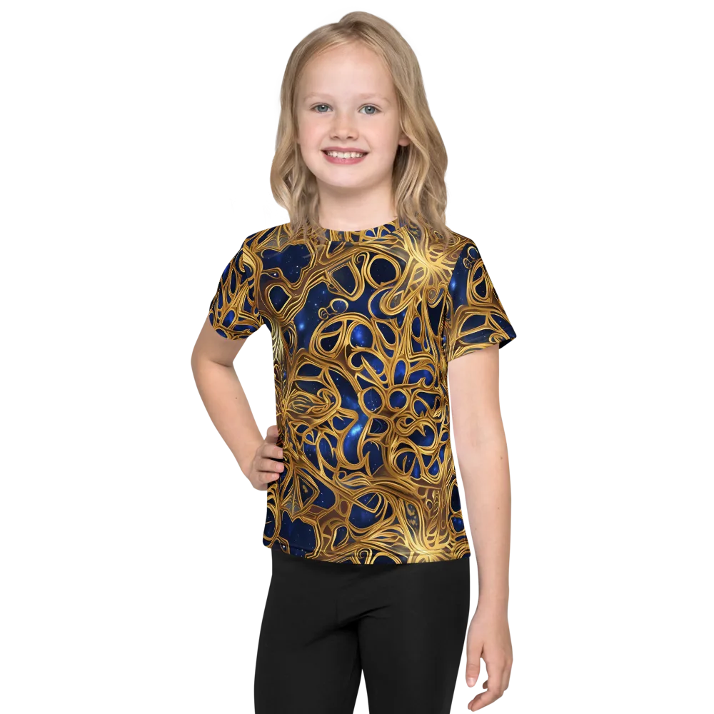 Astral Filigree on Kids Crew Neck T-Shirt — Front