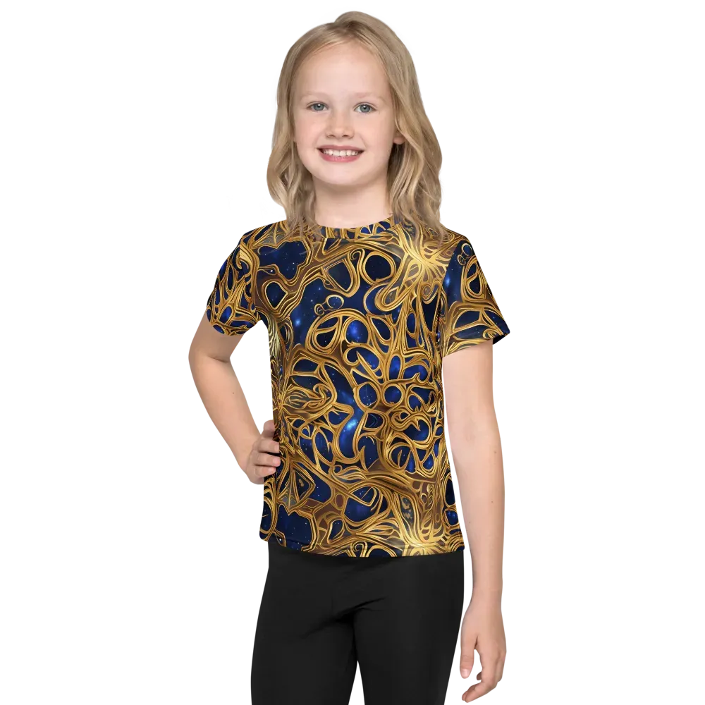 Astral Filigree on Kids Crew Neck T-Shirt — Front