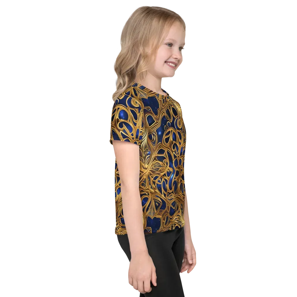 Astral Filigree on Kids Crew Neck T-Shirt — Right