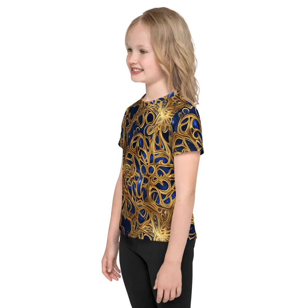 Astral Filigree on Kids Crew Neck T-Shirt — Left