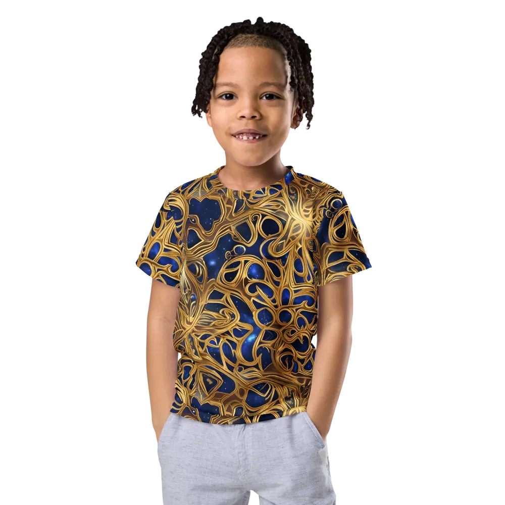 Astral Filigree on Kids Crew Neck T-Shirt — Front