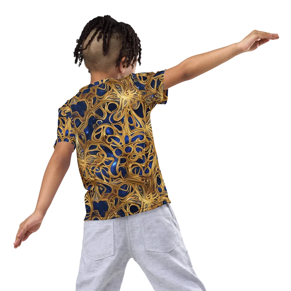 Astral Filigree on Kids Crew Neck T-Shirt — Back