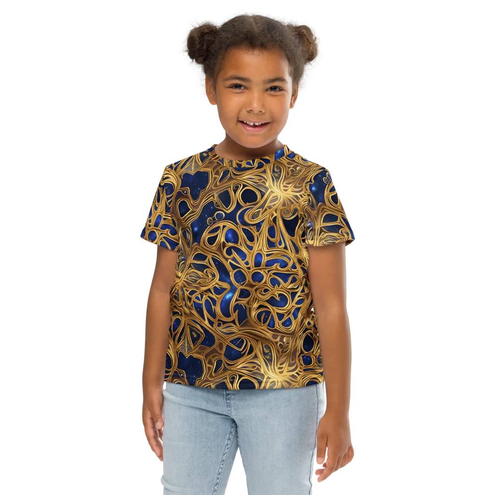 Astral Filigree on Kids Crew Neck T-Shirt — Front
