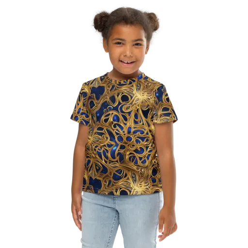 Astral Filigree on a Kids Crew Neck T-Shirt