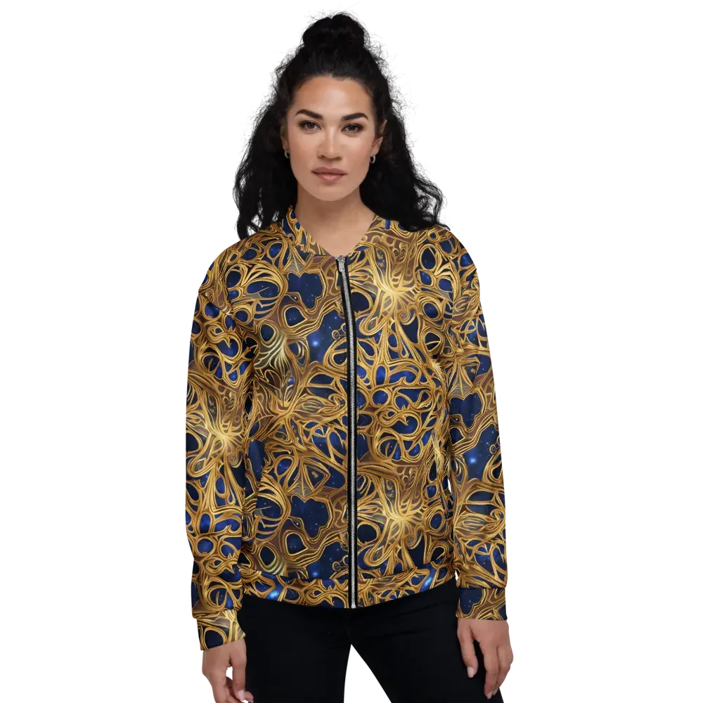 Astral Filigree on Bomber Jacket — Front