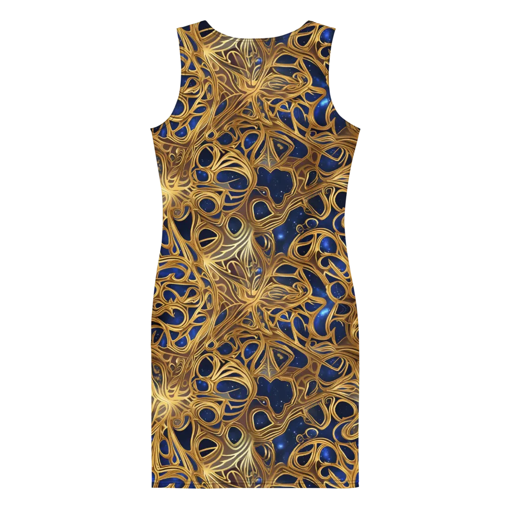 Astral Filigree on Bodycon Dress — Back