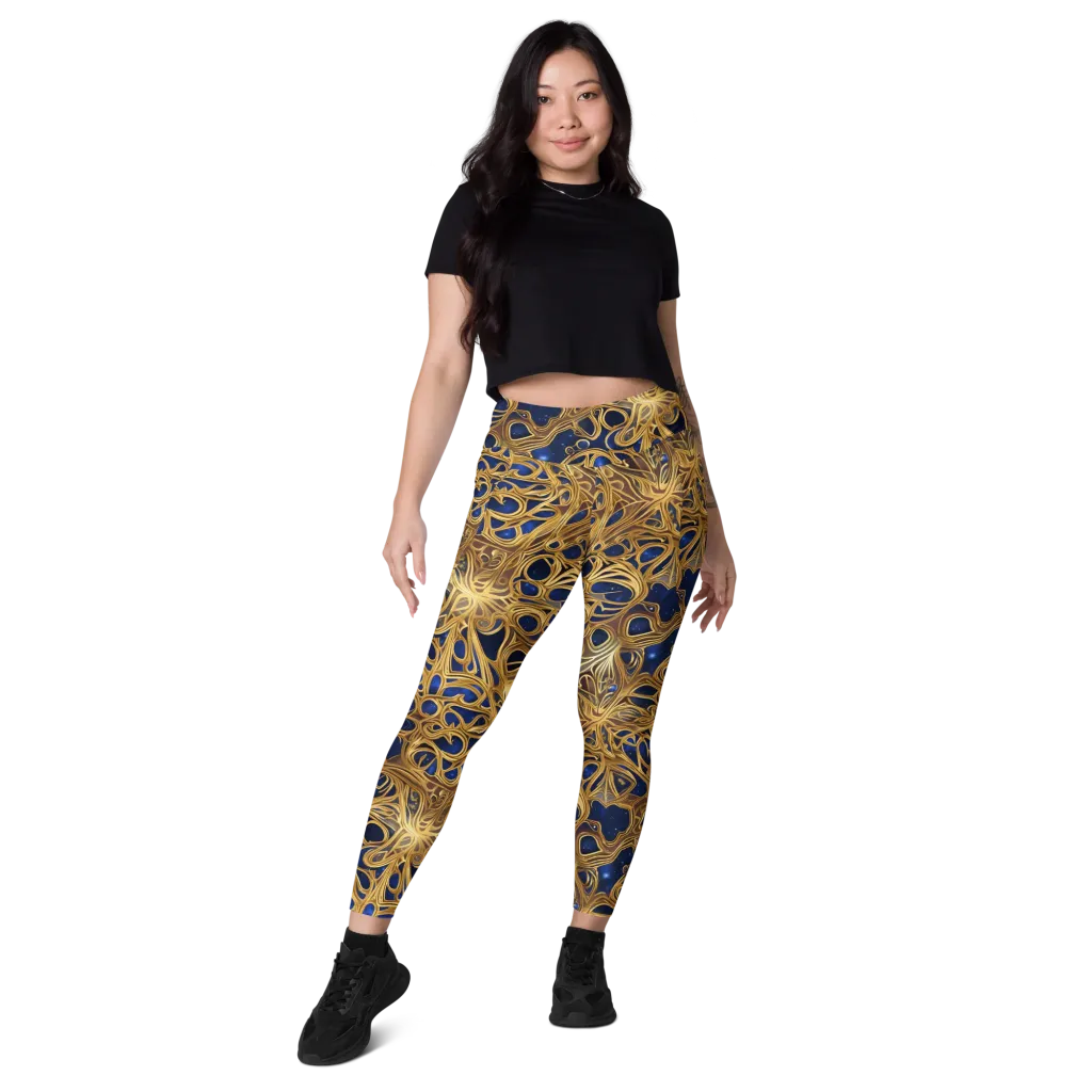 Astral Filigree on Leggings with Pockets — Front