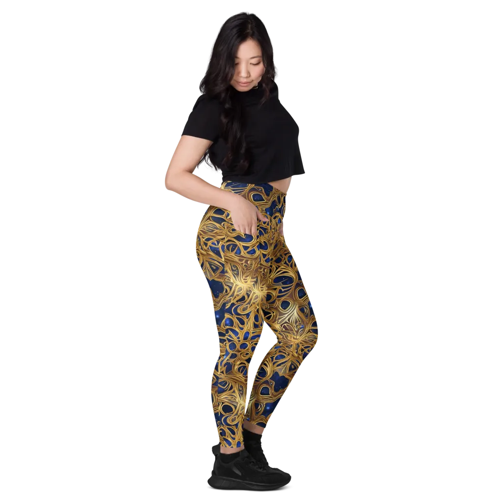 Astral Filigree on Leggings with Pockets — Right